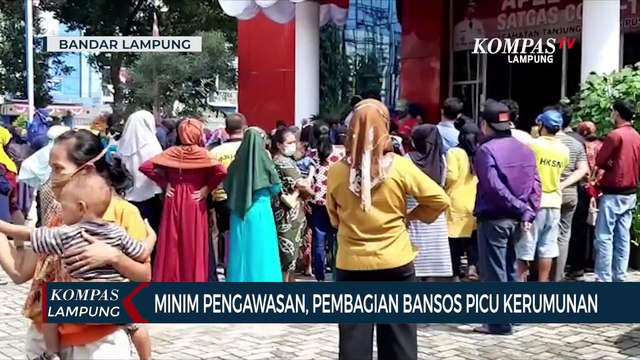 Minim Pengawasan, Pembagian Bansos Beras Picu Kerumunan