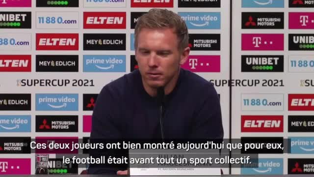 Supercoupe d'Allemagne - Nagelsmann : Pas de rivalité entre Haaland et Lewandowski