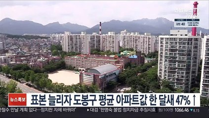 표본 늘리자 도봉구 평균 아파트값 한 달새 47%↑