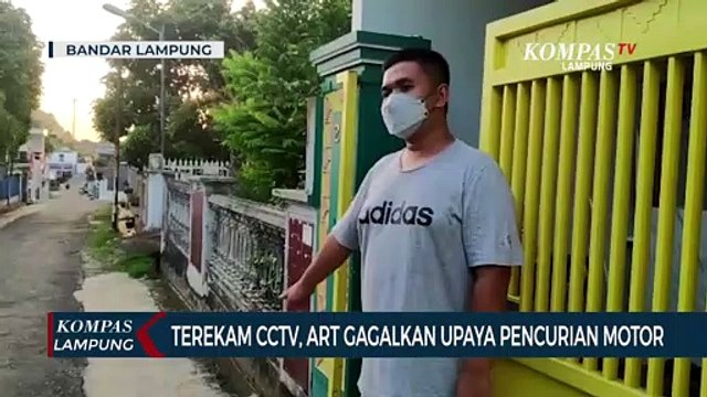 Terekam CCTV, ART Gagalkan Upaya Pelaku Curanmor