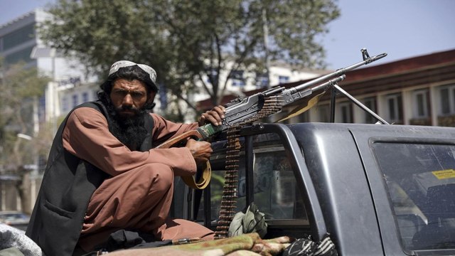 Talibani celebrating as they took control over Afghanistan