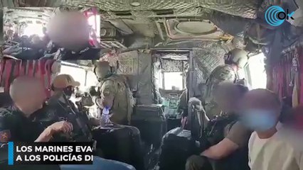 Los marines evacuaron en helicóptero a los policías de la embajada en Kabul