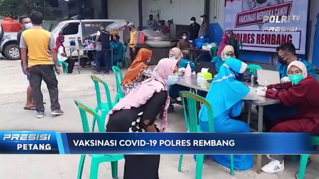 Jajaran Polres Rembang Gelar Vaksinasi COVID-19