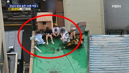 강남 한복판서 밤샘 술판…경찰 뜨자 옥상에 숨어
