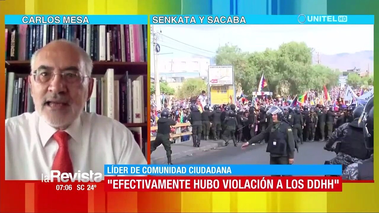 Carlos Mesa exhorta al poder Ejecutivo y Judicial un cambio de todo el sistema jurídico para seguir las recomendaciones del GIEI