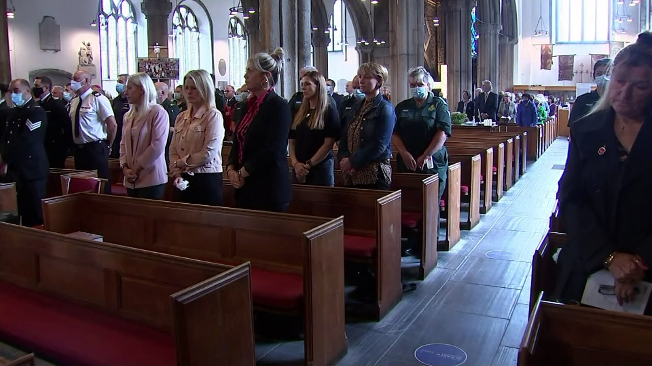 Memorial for shooting victims held in Plymouth