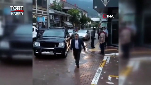 Kastamonu Bozkurt'ta Sel İkazı Verildi Vatandaşlar Böyle Kaçtı