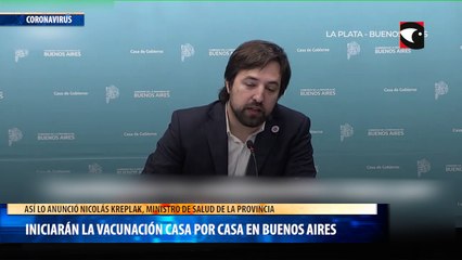 Iniciarán la vacunación casa por casa en Buenos Aires