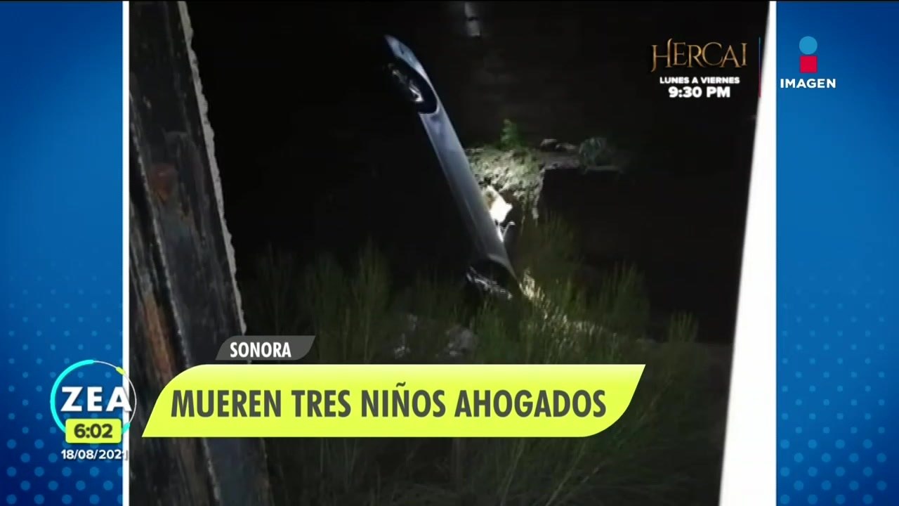 Tres menores de edad murieron ahogados en Sonora
