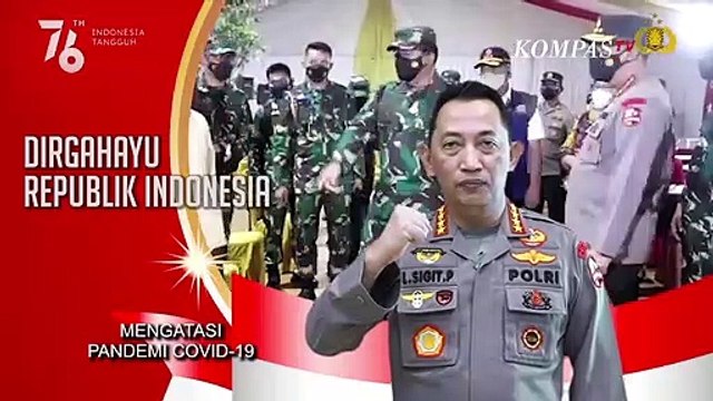 Duet Kompak Panglima TNI dan Kapolri di HUT ke 76 RI