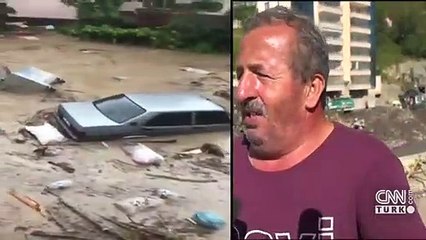 Kastamonu'da sel bir anda geldi