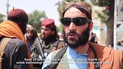 Begini Aksi Taliban Patroli di Jalan Kota Kabul, Pegang Senjata Hingga Periksa Penduduk Afghanistan