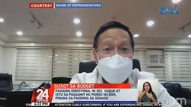 Pagiging emosyonal ni Sec. Duque at isyu sa paggamit ng pondo ng DOH, pinuna sa pagdinig sa Senado | 24 Oras