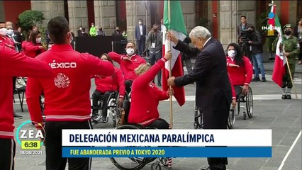 Delegación mexicana paralímpica fue abanderada previo a Tokyo 2020