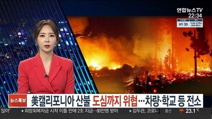 美캘리포니아 산불 도심까지 위협…차량·학교 등 전소