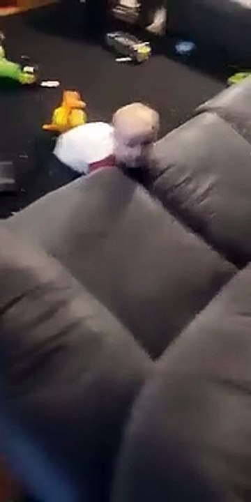 Toddler Tips Couch in Show of Strength