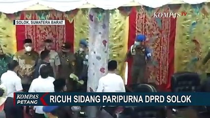 Ribut saat Raperda RPJMD, Anggota DPRD Solok Nyaris Baku Hantam