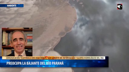 Preocupa la bajante del río Paraná