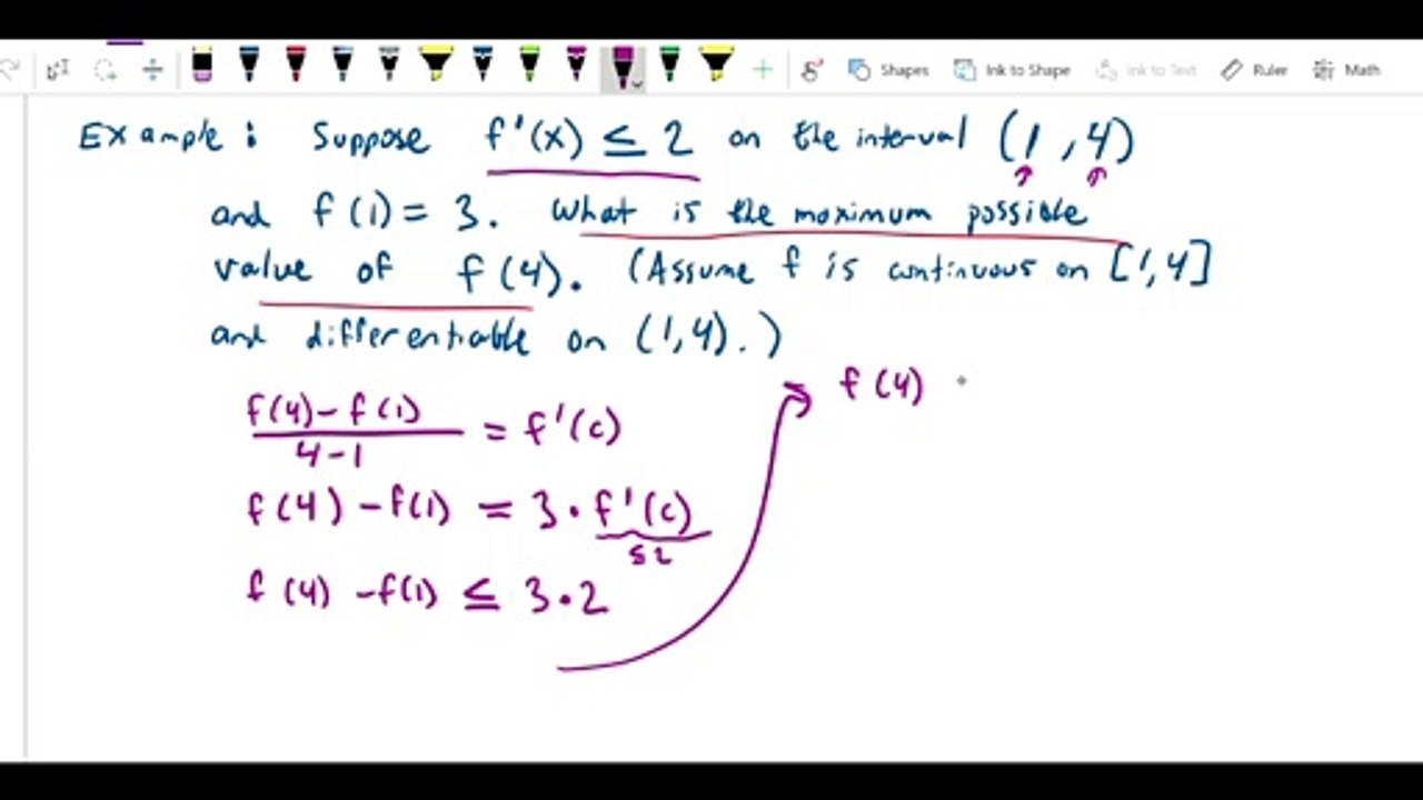 Mean Value Theorem - Use MVT to find maximum possible increase
