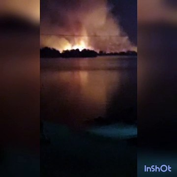 Incêndio de grandes proporções é registrado no Parque Nacional de Ilha Grande