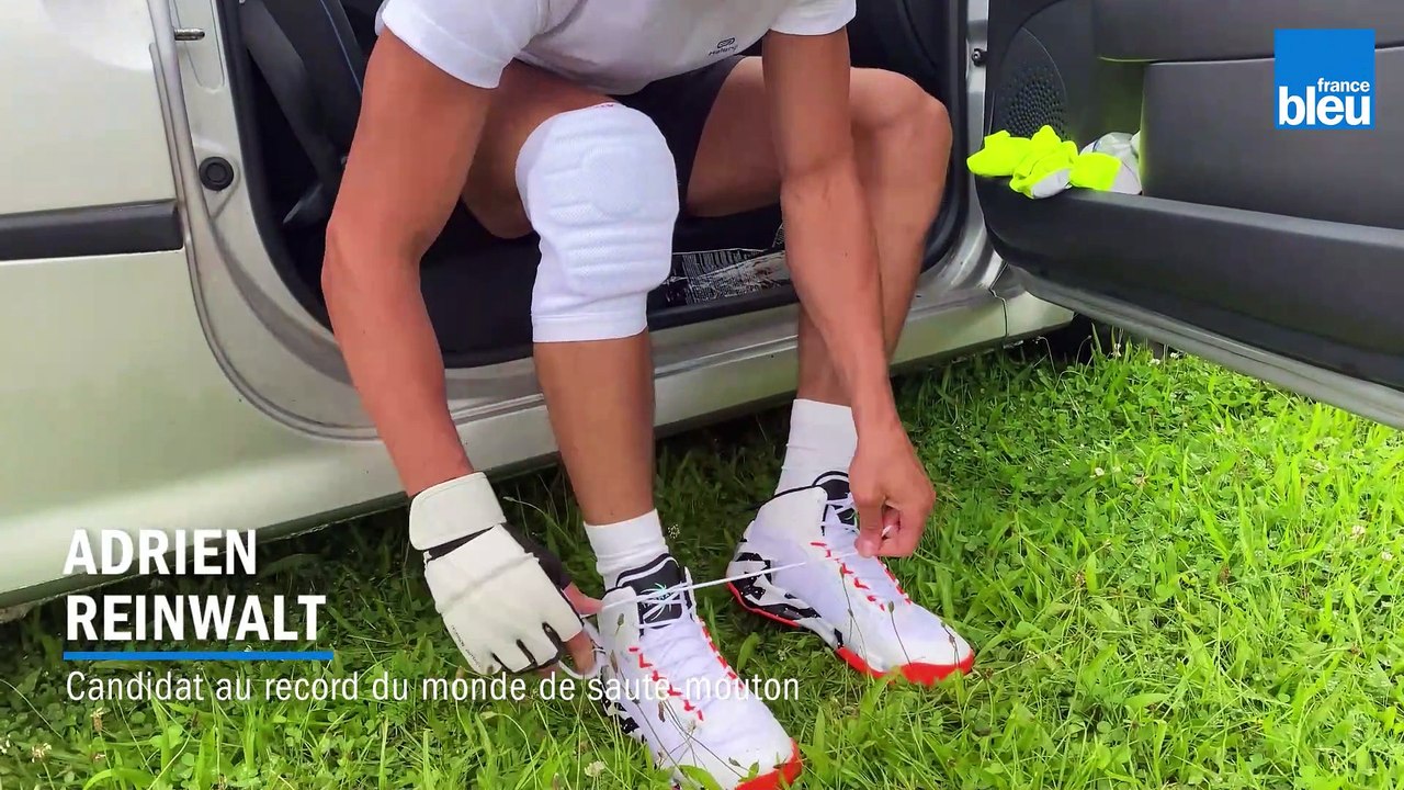 Tentative de record du monde de saute mouton en Alsace