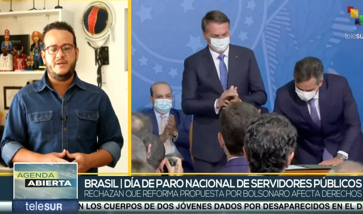 Paro Nacional de servidores públicos en Brasil contra Bolsonaro