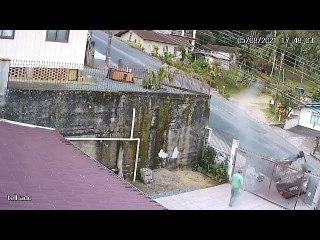 Car Overturns After Hitting Gate