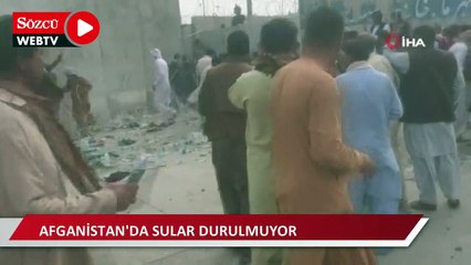 Kabil Havalimanı’na girmek isteyenlere ses bombalı müdahale