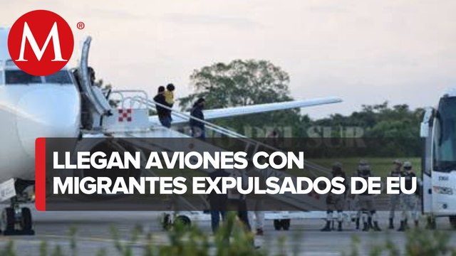 Migrantes deportados de EU llegan a Tapachula, Chiapas