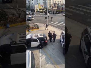 Man Prances Into Handcuffs