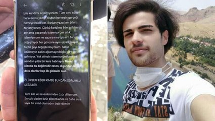 İntihar notu bırakan gencin cansız bedeni ağaca asılı halde bulundu