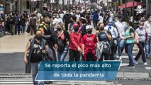 Con casi 29 mil contagios por Covid en 24 horas, México reporta el pico más alto de la pandemia