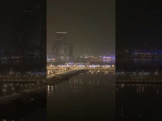 عاجل- اللحظات الاولى للحادثة التي هزت جبل علي في دبي