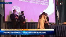 Diputados y concejales electos recibieron diplomas