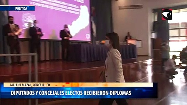 Diputados y concejales electos recibieron diplomas