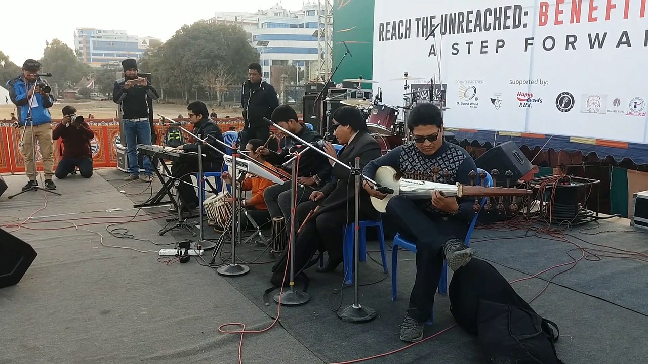 आफ्नो नौलो fusion का साथ टुडिखेलमा performance by Nepal Blind Music Group