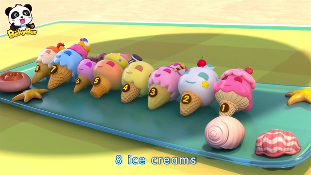 Learn Numbers with Ice Creams | Nursery Rhymes | Kids Songs | Kids Cartoon | BabyBus