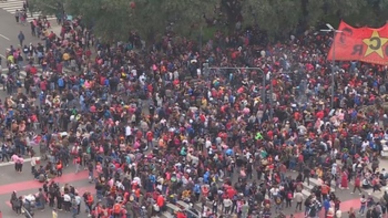 Masiva movilización en Buenos Aires en demanda de empleo y mejores planes sociales