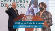 Presentan carta compromiso de la SEP ante AMLO y seis días después la desconoce