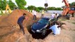 कार को जिंदा ही दफना दिया - Will Car Survive Underground _ Car Buried Alive || Mr Indian Hacker ||_360P