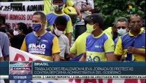 Brasil: Trabajadores realizan nueva jornada de protestas contra reforma administrativa