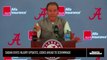 Nick Saban Gives Injury Updates, Looks Ahead to Scrimmage
