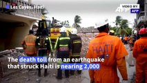 Haiti earthquake: death toll nears 2000