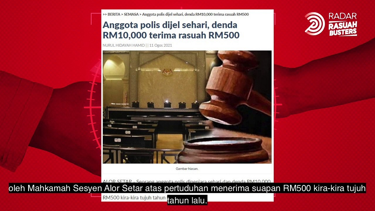 ‘Parasit’ rasuah dibawa ke muka pengadilan
