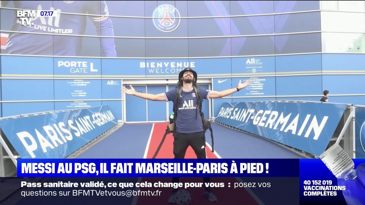 Après la signature de Lionel Messi au PSG, le youtubeur Boumé Sama rallie Marseille à Paris en conduite de balle