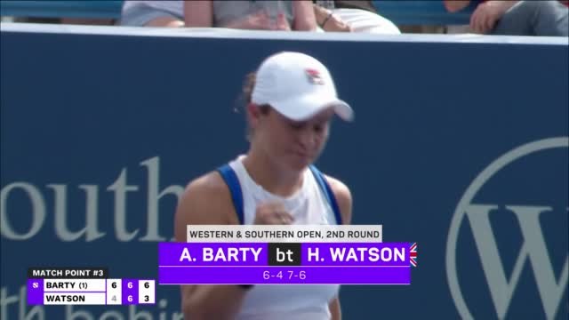 Barty looking to improve on Watson win