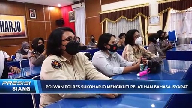Polwan Polres Sukoharjo Ikuti Pelatihan Bahasa Isyarat Indonesia
