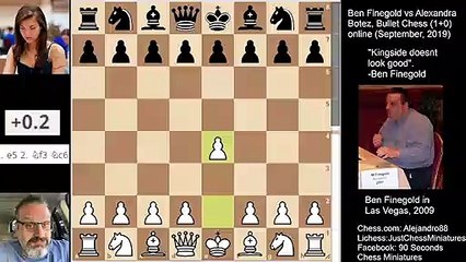 Alexandra Botez King got stuck in the center and Ben Finegold delivers a smackdown