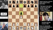 Ivanchuk sacs a knight to open files and diagonals against Zsusan Polgar (1992)