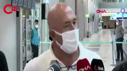 Kabil'den tahliye edilen Türk yurttaşları İstanbul'da